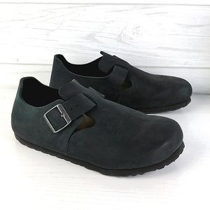 Birkenstock London Shoes Closed-Toe Black Leather size 37